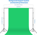 Photography Lighting kit with Backdrops | 8.5ftx10ft Backdrop Stand | 800W Equivalent 5500K Umbrella Softbox Continuous Lighting