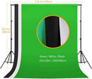 Backdrop Stand Green Screen Photography Lighting Kit 3 Softboxes 5 Photo Umbrellas 5 in1 Reflector
