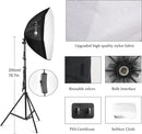 Backdrop Stand Green Screen Photography Lighting Kit 3 Softboxes 5 Photo Umbrellas 5 in1 Reflector