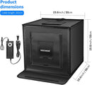 Photo Studio Light Box | 20” x 20” Shooting Light Tent with Adjustable Brightness | Foldable and Portable Tabletop