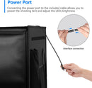 Photo Studio Light Box | 20” x 20” Shooting Light Tent with Adjustable Brightness | Foldable and Portable Tabletop