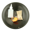 Panning Kit Real PayDirt-Black Gold Pan-Vial-Snuffer-Tweezers-Magnifying Glass