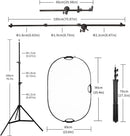 Photography Reflector Stand kit | 24x36 inches 5 in 1 reflectors with 78 inches Light Stands