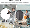 43" Photography Reflector with 6.5ft Light Stand | Handle Light Reflector for Photography | 5-in-1 Reflector