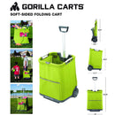 Gorilla Carts GCSS -11G-COM Soft Sided Collapsible Folding Cart | Color  Green