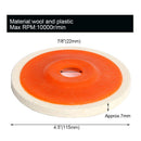 7 x 4.5" x 7/8" Wool Felt Disc Polishing Pads