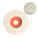 7 x 4.5" x 7/8" Wool Felt Disc Polishing Pads