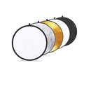 24" | 60cm | 5-in-1 Photography Reflector Light Reflectors for Photography Multi-Disc Photo Reflector