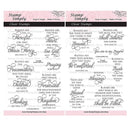 Stamp Simply Clear Stamps Christian Religious Blessings And Beatitudes | 2-Pack 4x6-Inch Sheets | 14 Pieces