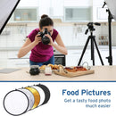 24" | 60cm | 5-in-1 Photography Reflector Light Reflectors for Photography Multi-Disc Photo Reflector
