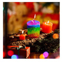 FEBX 4 Candle Molds Including Cylindrical 3D Santa Christmas Tree Gift Box For Scented Candle Making | Home Decor