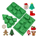 3 Pack Christmas Silicone Mold | Large Size | Christmas Mold For Mini Cakes | Handmade Soap