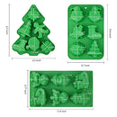 3 Pack Christmas Silicone Mold | Large Size | Christmas Mold For Mini Cakes | Handmade Soap