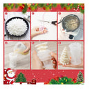 3D Christmas Tree Candle Mold | 2 Silicone Molds For Making Candles | Christmas Handmade Candle Mold | Fondant Cake Resin Craft Mold