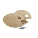 Artlicious | Over-Sized Oval Shaped Wooden Palette | 11.75 inch x 15.75 inch