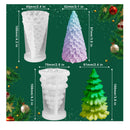 3D Christmas Tree Candle Mold | 2 Silicone Molds For Making Candles | Christmas Handmade Candle Mold | Fondant Cake Resin Craft Mold