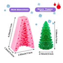 3D Christmas Tree Candle Silicone Mold For Candle Making