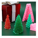 3D Christmas Tree Candle Silicone Mold For Candle Making