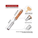 EZARC Hand-operated Chisels Wood Chisel Tool Sets | 6 Pieces Chrome Vanadium and Hard Ashtree Handle Woodworking Chisel