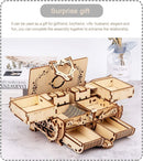 Varbertos 3D Wooden Puzzle Mechanical Treasure Box | Wood Creative Assembly Model Building Kits to