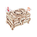 Uguter 3D Wooden Puzzle Antique Jewel Box | Music Box Kit | DIY Home Decoration | Laser-Cut Mechanical Model