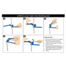 LORESO Tube Bending Machine | Pipe Bender 0-180 Degree Pipe Bender | 3 In 1 Copper Bender For 1/4" 5/16" 3/8" Pipe Bending Tools