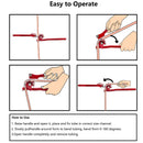 RiYii Tube Bender | 3 in 1 Copper Tube Bender | 0-180 Degree Tube Bender | 1/4" 5/16" 3/8" Refrigeration Line Bending Tools