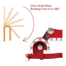 Wostore 180 Degree Tubing Bender For 1/4 5/16 and 3/8 Inch Copper Aluminum Stainless Steel Thin Red