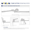 Wostore 180 Degree Tubing Bender For 1/4 5/16 and 3/8 Inch Copper Aluminum Stainless Steel Thin Red