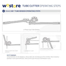 Wostore 180 Degree Tubing Bender for 1/4 5/16 and 3/8 Inch Copper Aluminum Stainless Steel Thin Blue