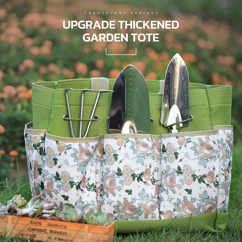 Grenebo Gardening Tools | Gardening Gifts for Women |  9-Piece Heavy Duty Garden Tool Set