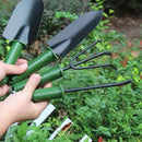 Worpie Gardening Plant Shovel Pot 4 Pieces Small Gardening Tools Seed Handheld Shovel Rake Spade