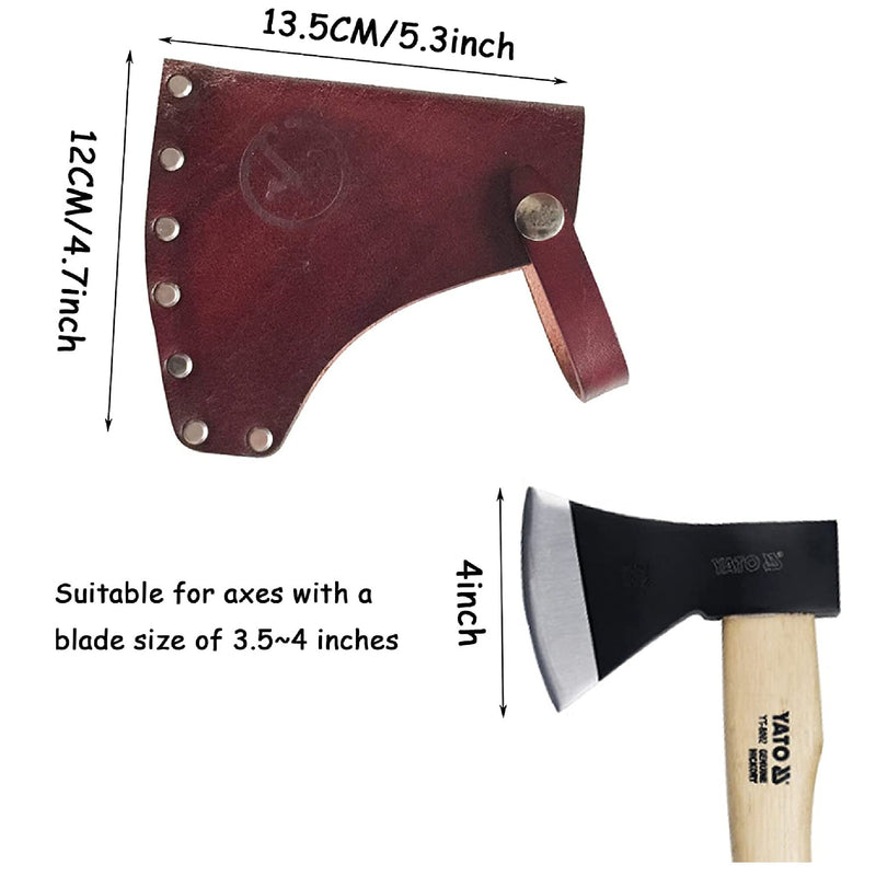 Kyien Leather Ax Sheath | Ax Protective Sheath Tool Leather Ax Head Sheath Ax Head Protective Sheath With Leather