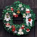 26pcs Mini Christmas Ornaments Set for Christmas Small Tree Decoration 3-D Resin Miniature Ornaments Figures for Advent Calendar DIY Snow