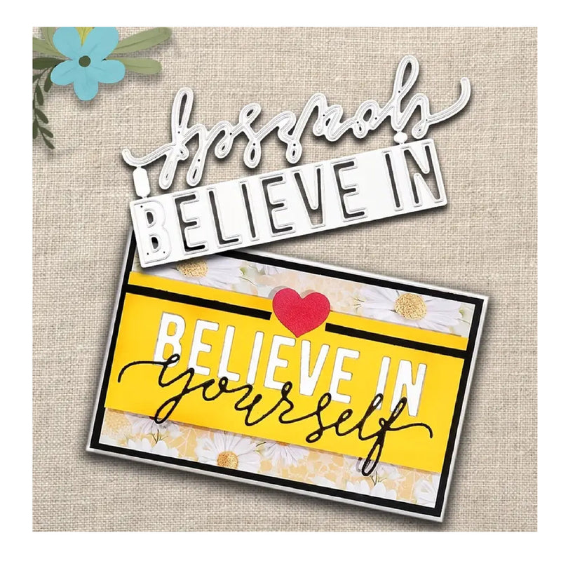 Believe in yourself | Metal Cutting Dies | Scrapbook Template