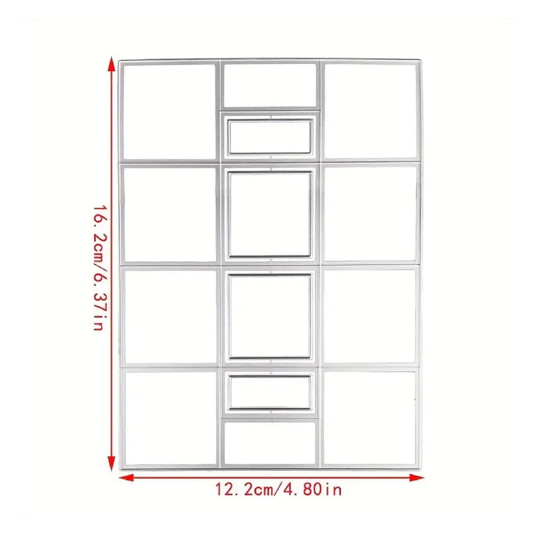 Rectangular Metal Cutting Dies | Embossing Stencils