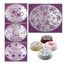 4 Stencils For Cakes | Plastic Cake Pan