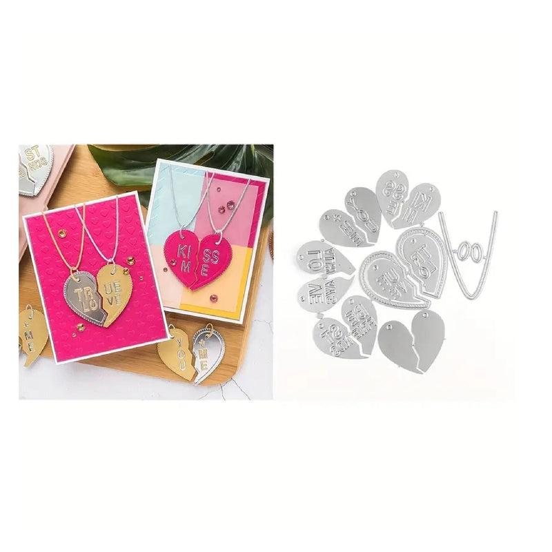 1Pc Heart Frame Cutting Dies For DIY Embossing Card Making