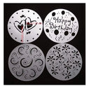 4 Stencils For Cakes | Plastic Cake Pan