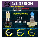 2 Pcs 5202 Led Fog Lamp Bulbs | Bright White Car Driving Lamp