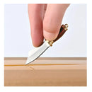 Sharp Brass Color Mini Wood Knife For Outdoor Camping