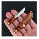 Sharp Brass Color Mini Wood Knife For Outdoor Camping