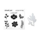 Set Of Stamps And Cutting Dies | Clear Silicone Stamps with Metal Stamping Stencils