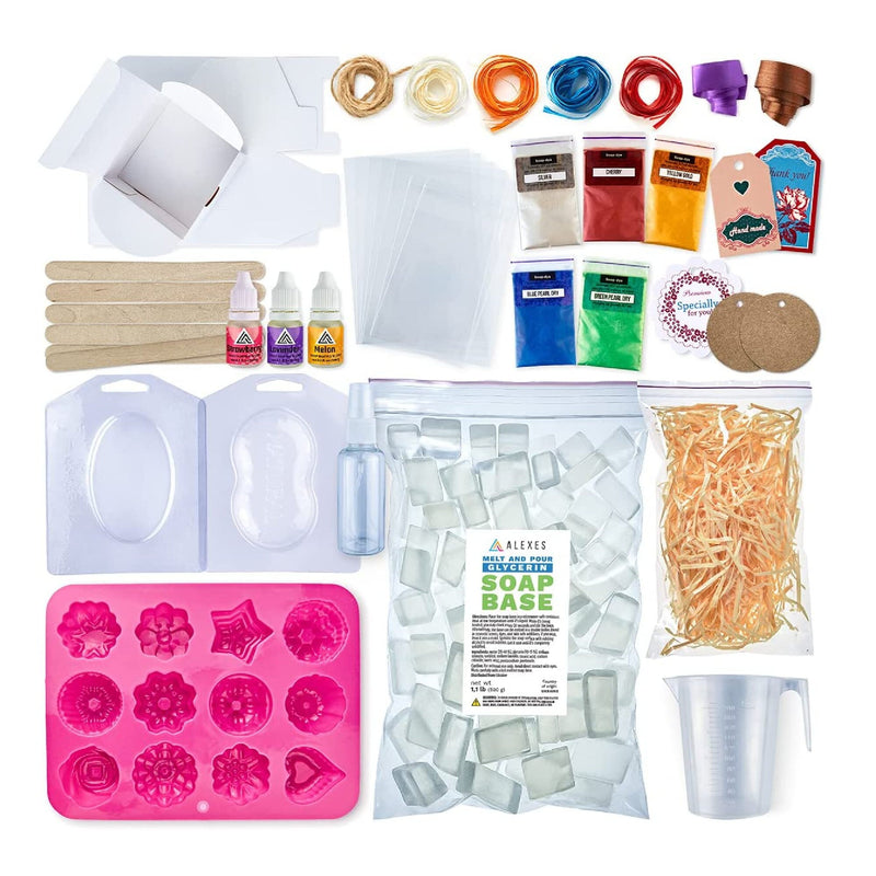  BOOWAN NICOLE Complete DIY Soap Making Supplies Kit