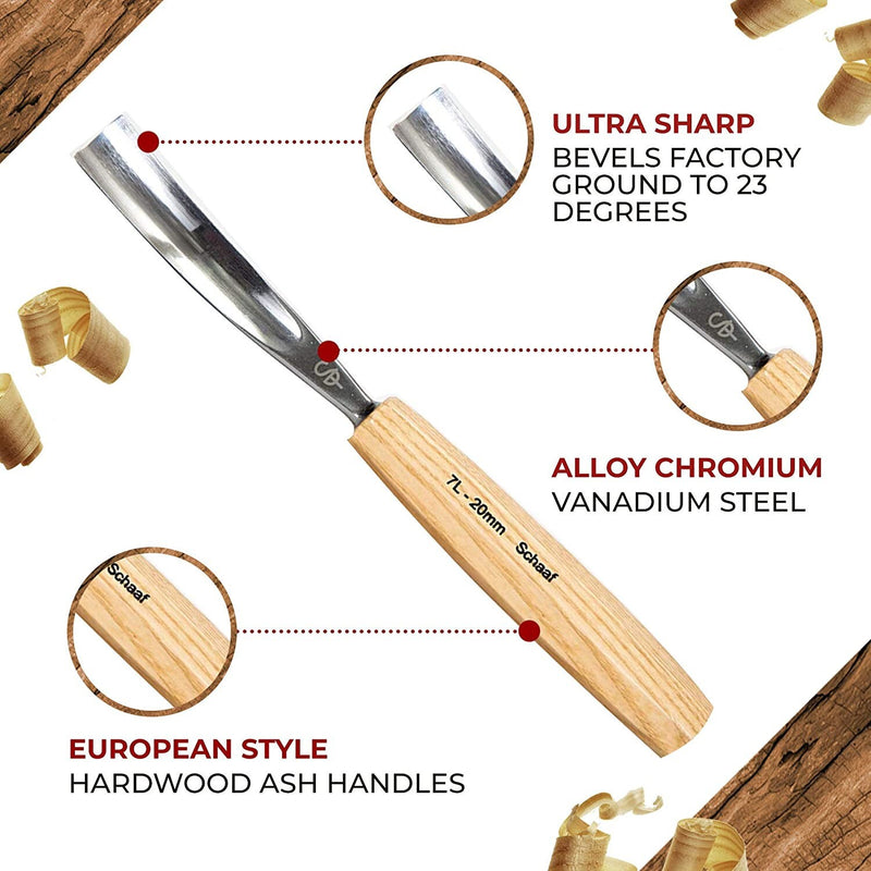 Chisel Woodworking Cutter Hand Tool Set 1/3/5/7/10/12pcs Wood Carving Knife  DIY Peeling Woodcarving Spoon Carving Cutter