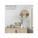 MDF Wood Slices | 10 Pieces |  5 x 11.8-Inch Circles and 5 x 9.05-Inch Squares | Smooth Unfinished Wooden Pieces