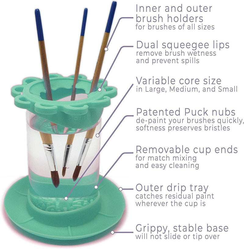 Paint Brush Cleaner Rinse Cup (All-in-One) Fine Art, Studio