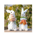 Hodao Easter Bunny Decorations Spring Home Decor Bunny Figurines