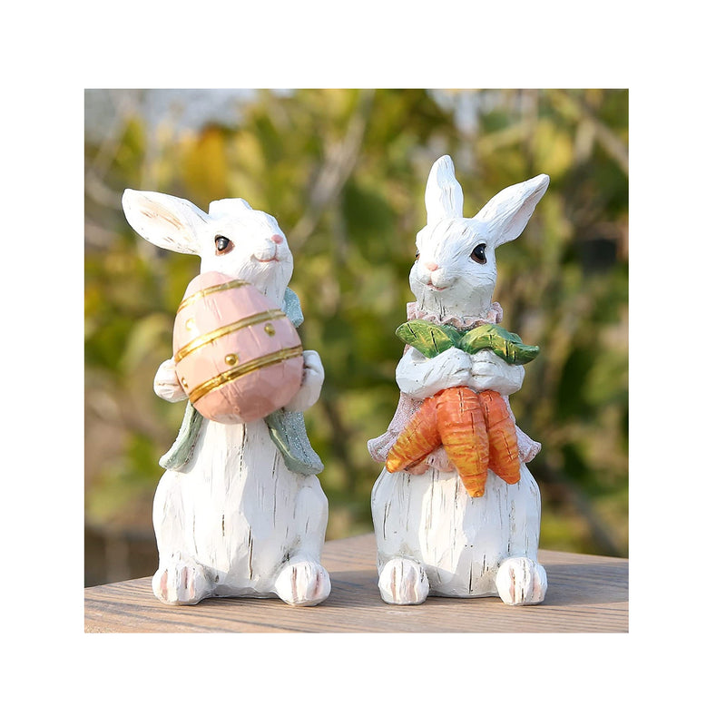 Easter Decorations - Easter Decor - Gnomes Bunny Plush with Egg & 3  Carrots, 2 Wooden Signs with Bead Garland Bundle - Farmhouse Rustic Tiered  Tray Items - Happy Spring Decoration for Indoor Home : : Home