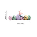 Hodao Spring Gnome Tabletopper Easter Decorations Hand Painted | Farmhouse Home Decor